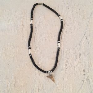 Shark tooth choker necklace